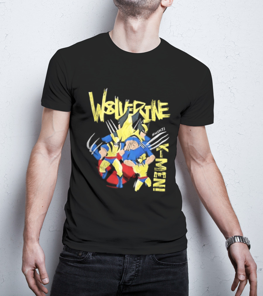 Wolverine Snikt X Men Comic Claws Action T-Shirt