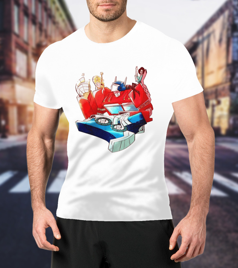 Dolly Parton Tim Curry Peter Cullen Optimus Prime T-Shirt
