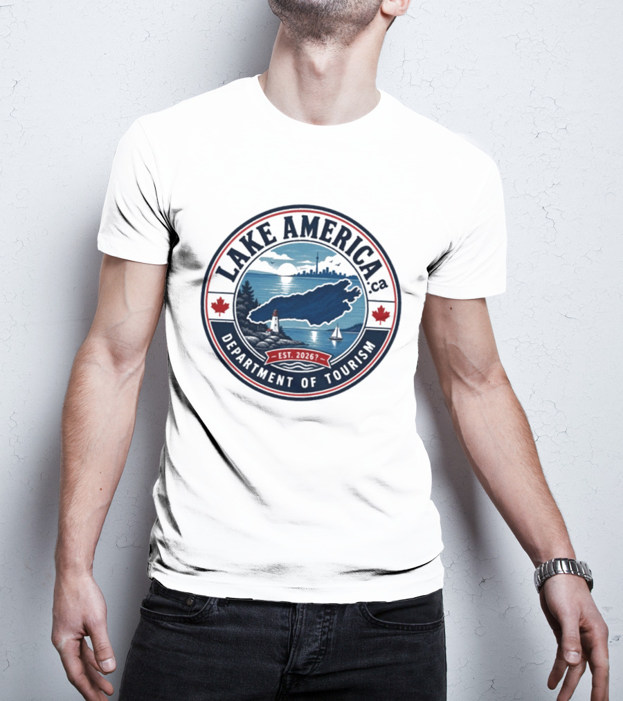 Lake America Department Of Tourism Scenic Adventure Est 2026 T-Shirt