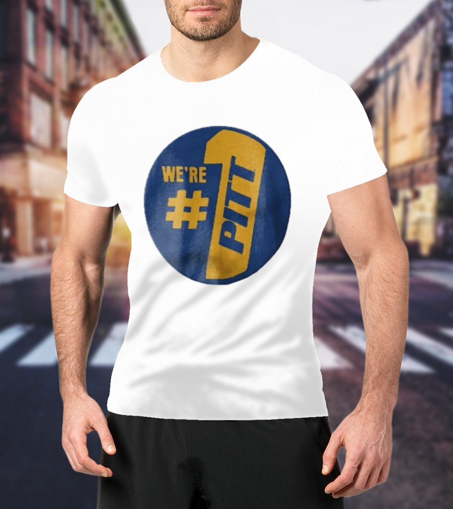 Pittsburgh Panthers Were Number 1 Pitt NCAA Yellow Blue T-Shirt