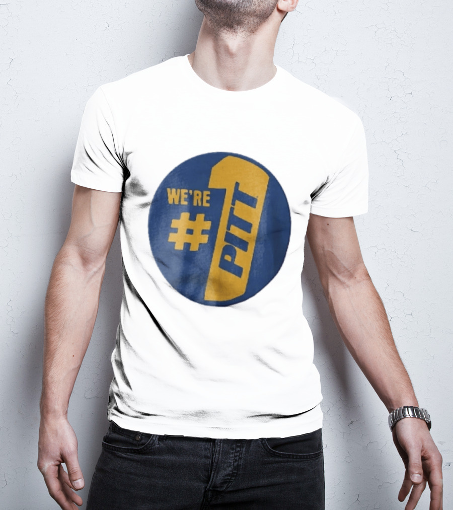 Pittsburgh Panthers Were Number 1 Pitt NCAA Yellow Blue T-Shirt