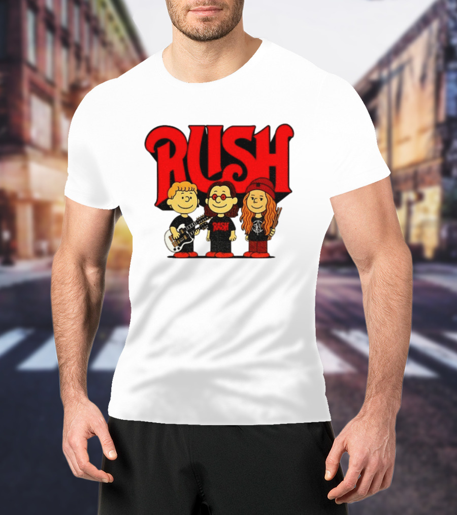 RUSH Band With Anika Nilles Classic Cartoon Characters T-Shirt