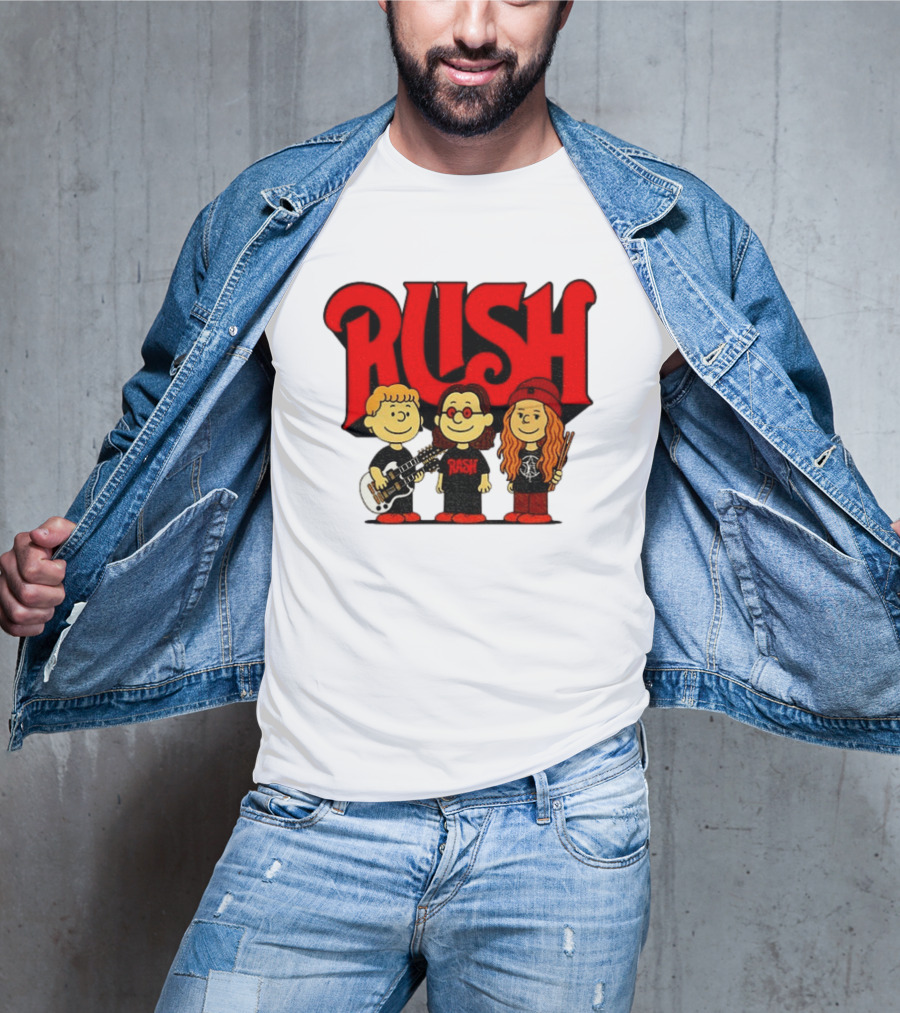 RUSH Band With Anika Nilles Classic Cartoon Characters T-Shirt