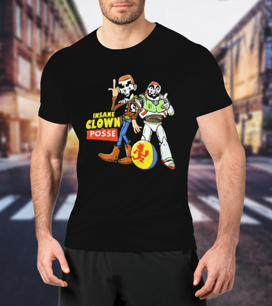 Insane Clown Posse Woody Buzz Lightyear Juggalo Pixar Ball T-Shirt