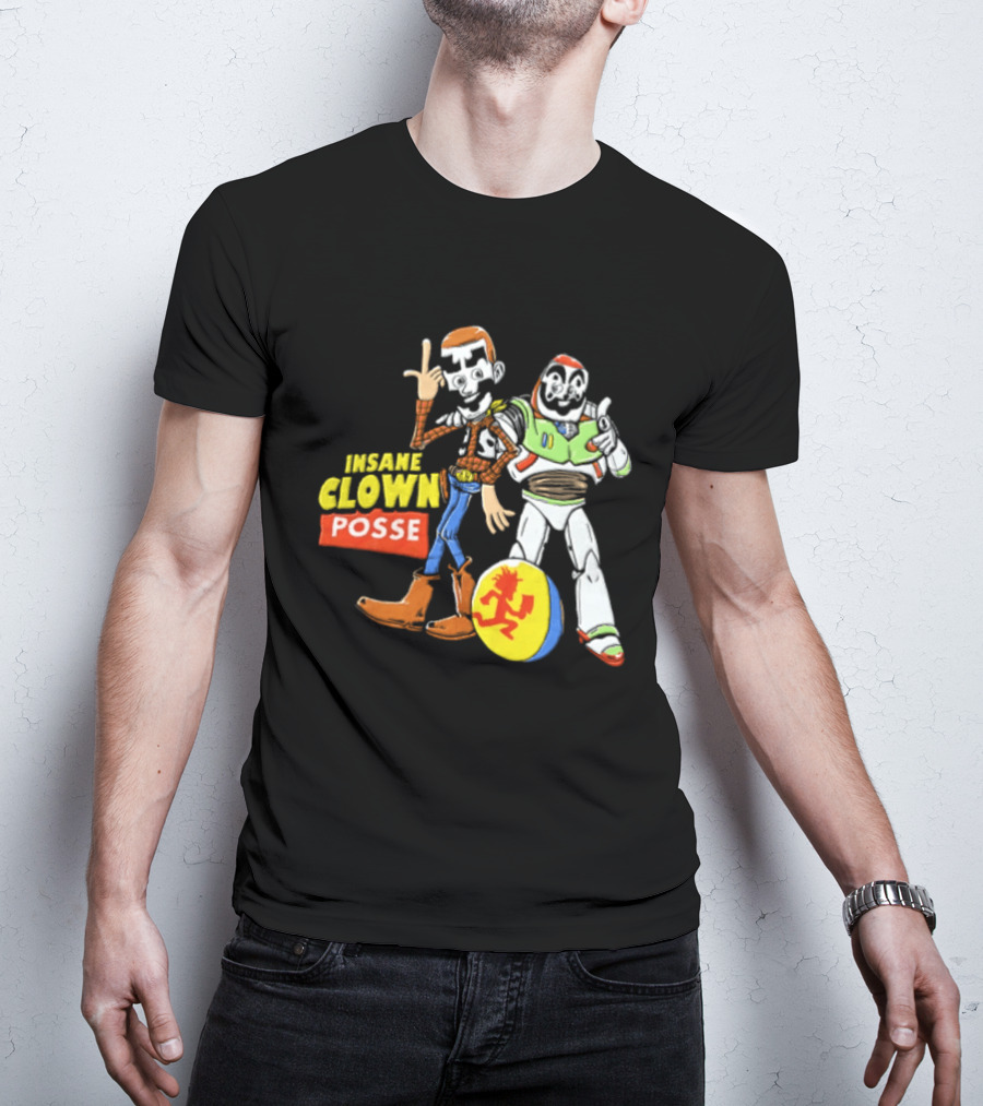 Insane Clown Posse Woody Buzz Lightyear Juggalo Pixar Ball T-Shirt