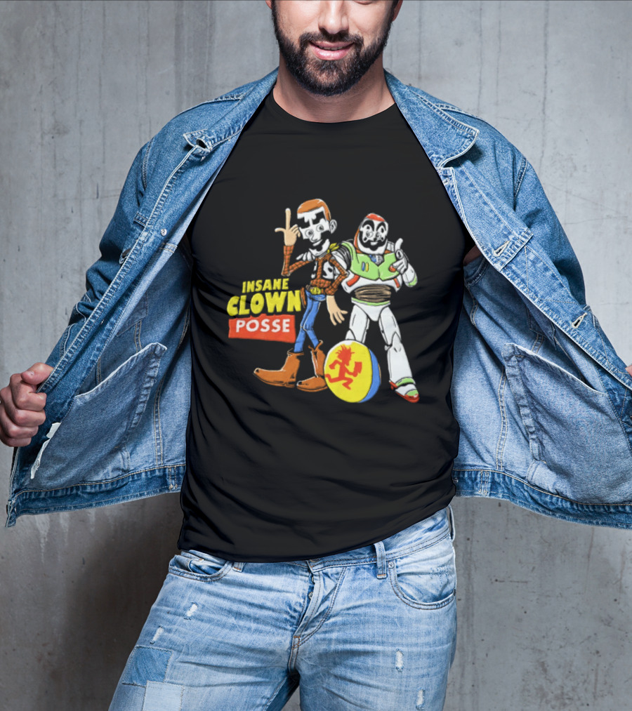 Insane Clown Posse Woody Buzz Lightyear Juggalo Pixar Ball T-Shirt