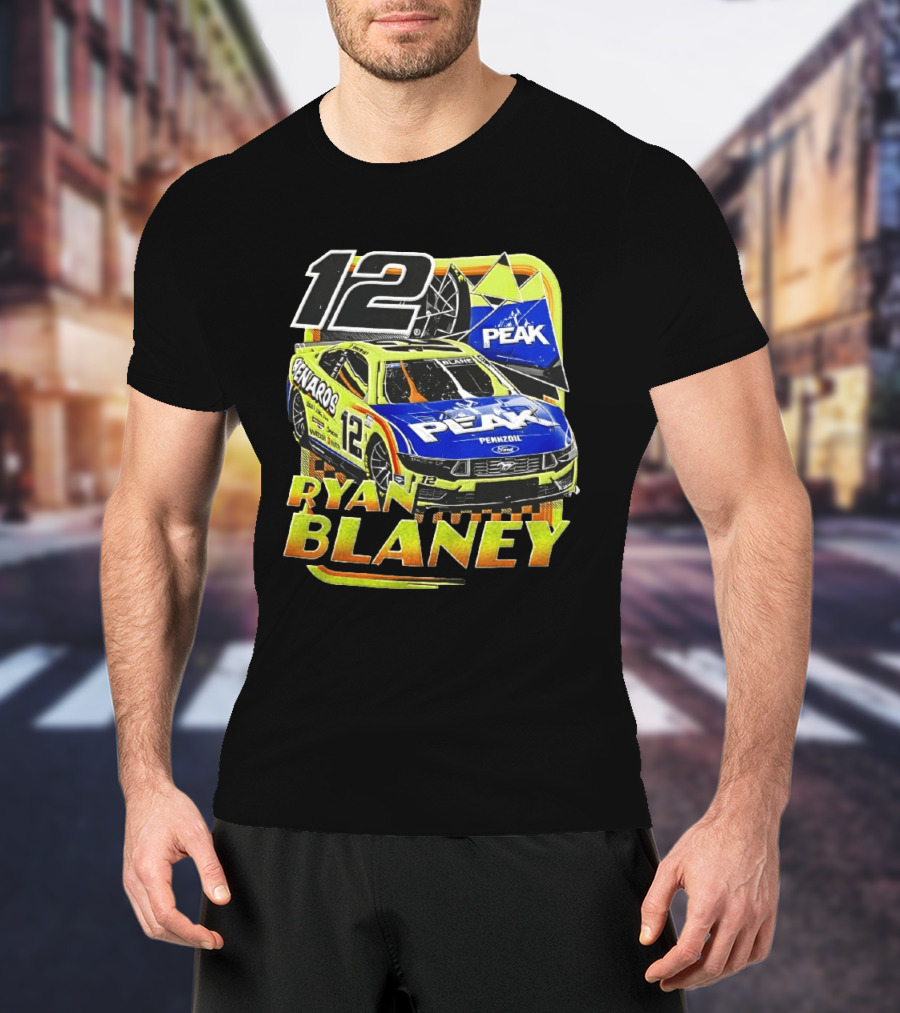 Ryan Blaney 12 Menards Car Peak Racing NASCAR T-Shirt