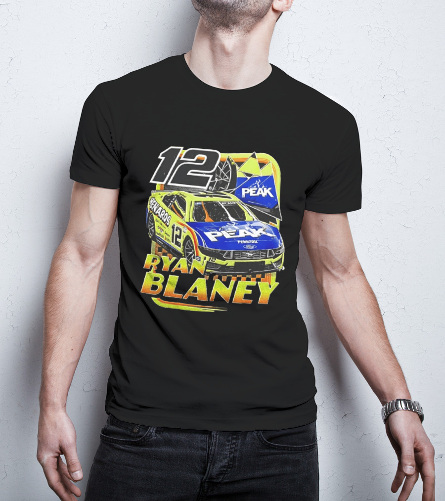 Ryan Blaney 12 Menards Car Peak Racing NASCAR T-Shirt