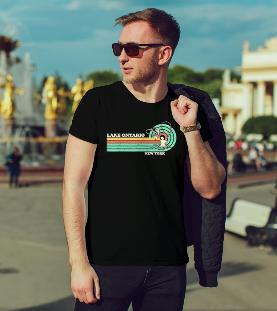 Lake Ontario New York Summer Fishing T-Shirt