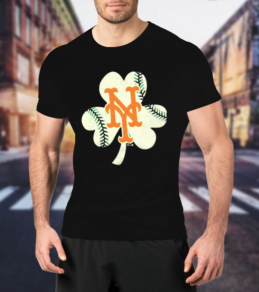 New York Mets Irish Shamrock Baseball 2026 T-Shirt