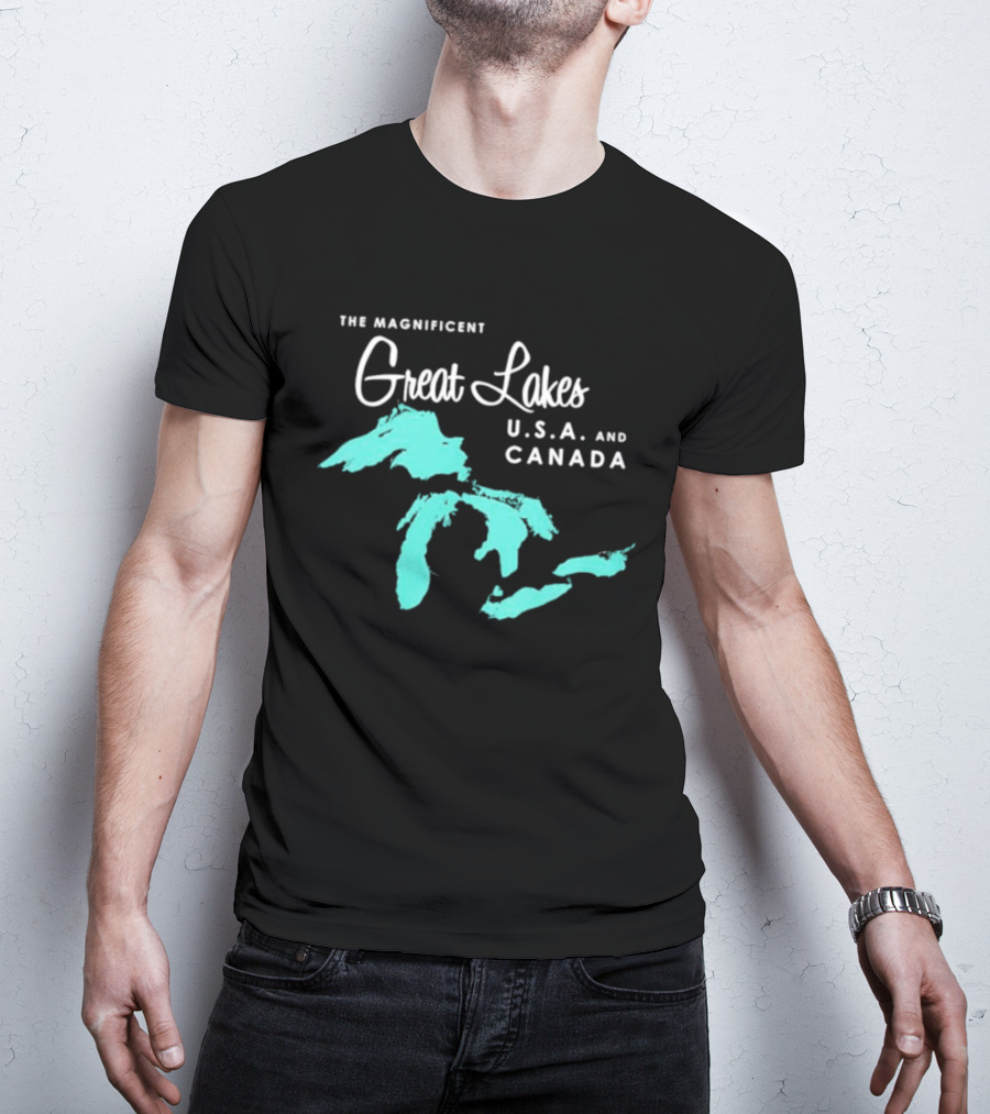 The Magnificent Great Lakes USA And Canada T-Shirt
