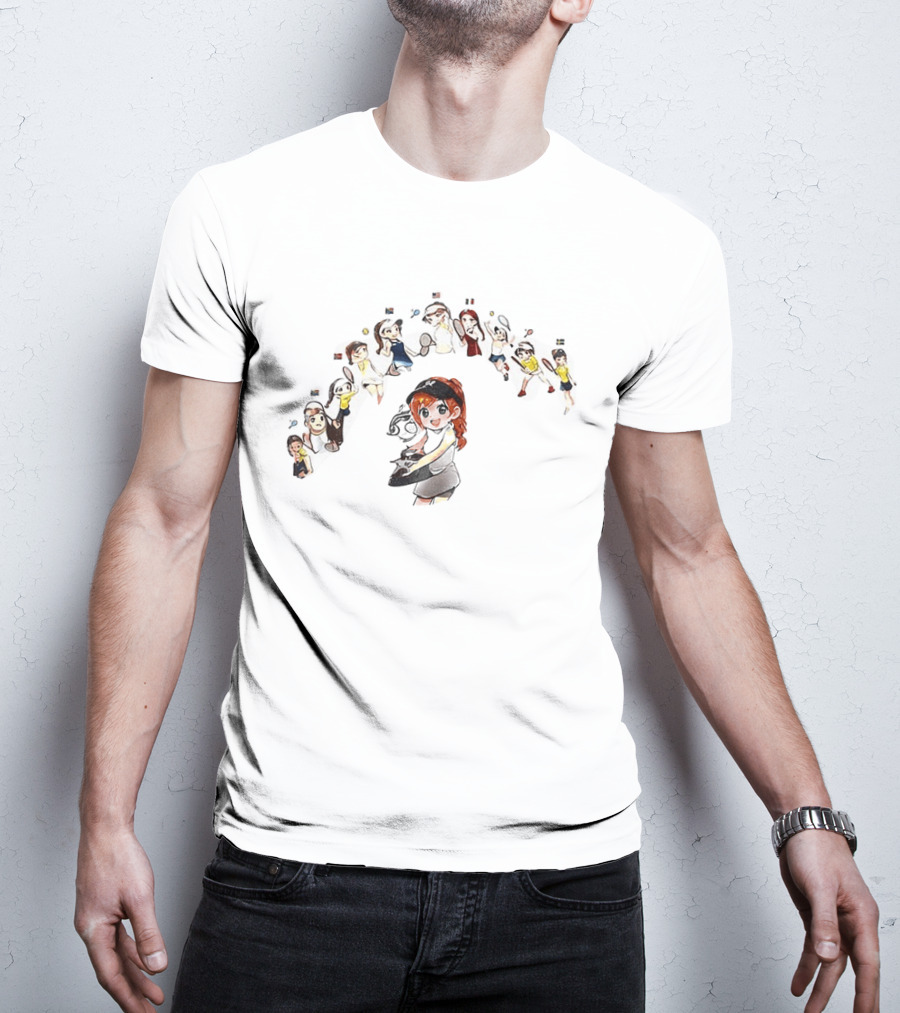 Elena Rybakina US Open Tennis Characters T-Shirt