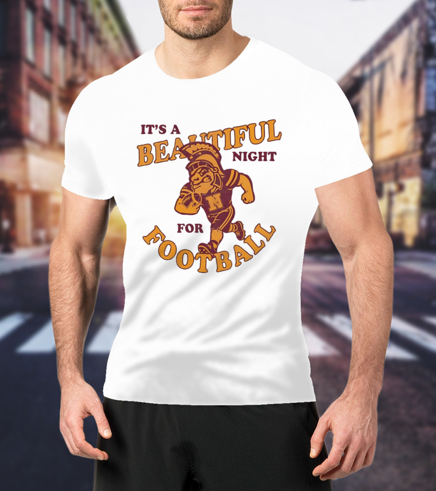 It's A Beautiful Night For Football Trojan Player N T-Shirt