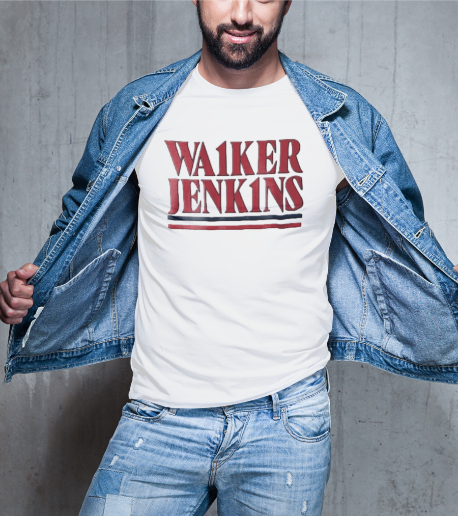 Walker Jenkins WA1KER JENK1NS Red Navy Blue Stripes T-Shirt
