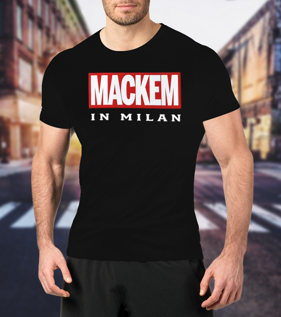 Mackem In Milan Red And White T-Shirt