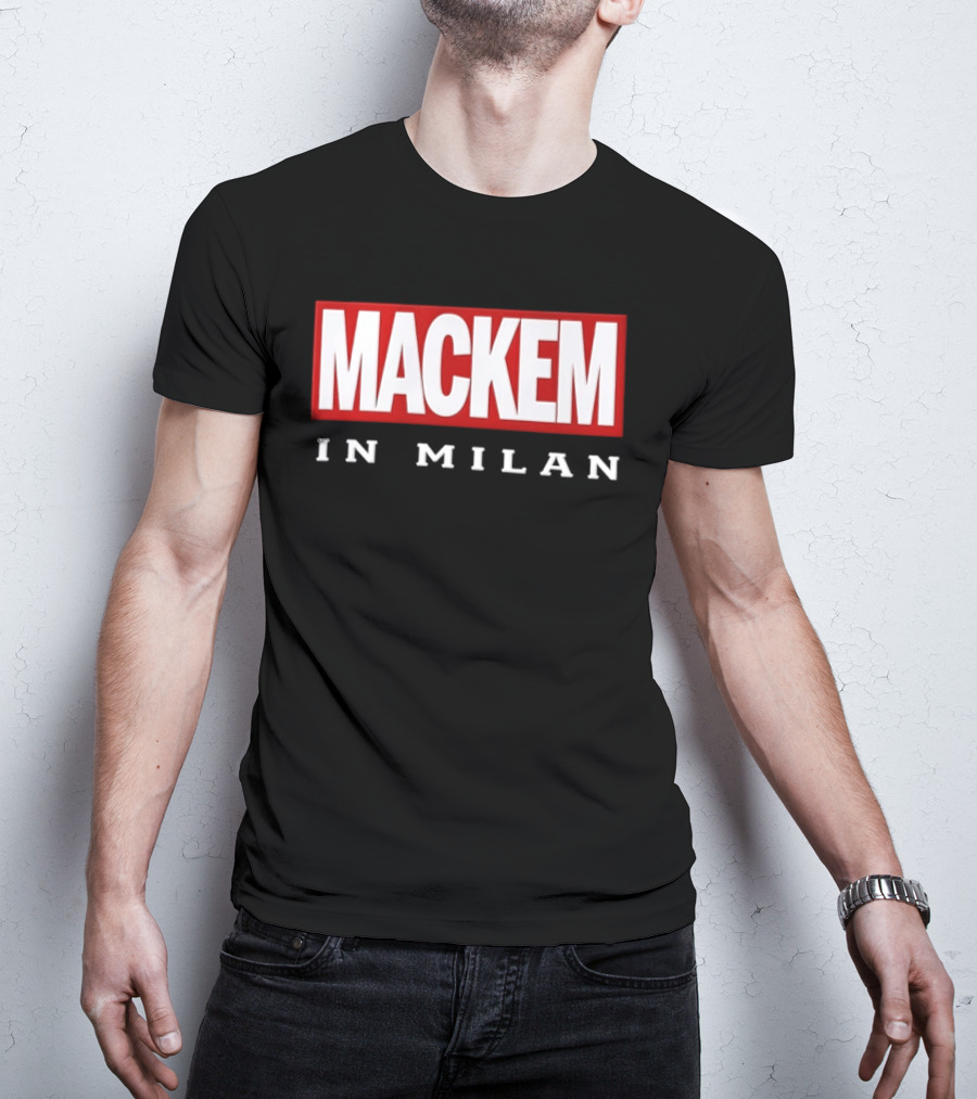 Mackem In Milan Red And White T-Shirt