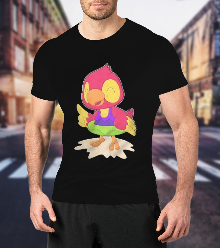 Parrot Inflatable Float Summer Fun Bird T-Shirt