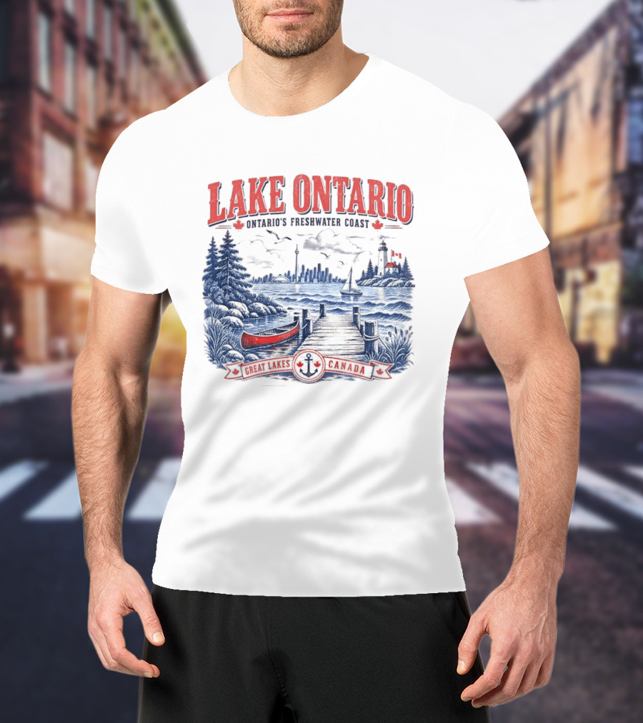 Lake Ontario Ontario's Freshwater Coast Great Lakes Canada Souvenir T-Shirt