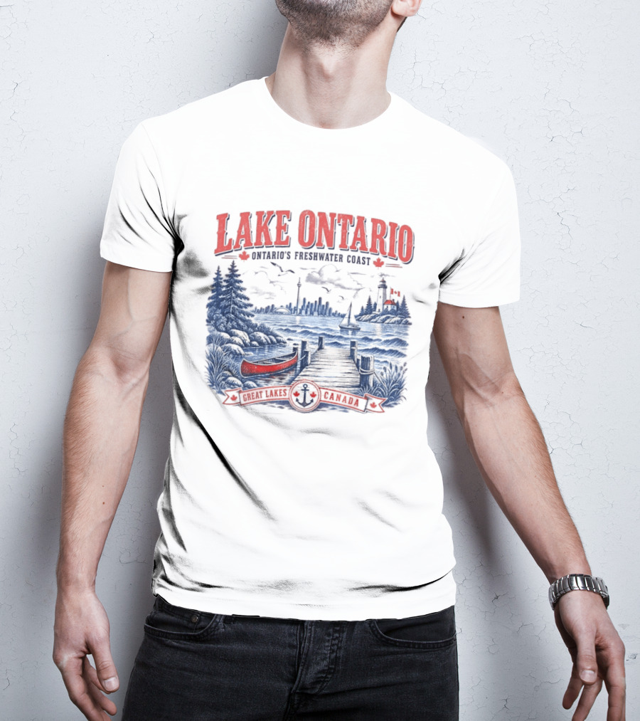 Lake Ontario Ontario's Freshwater Coast Great Lakes Canada Souvenir T-Shirt