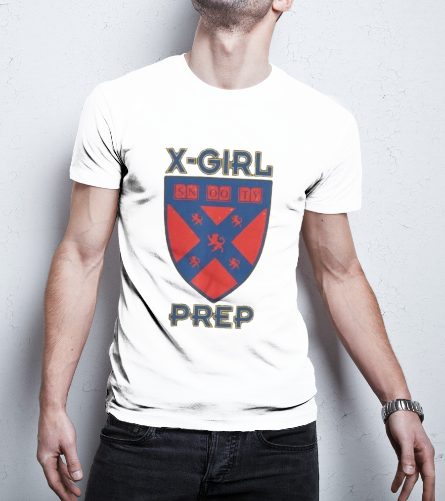 X Girl Prep Snooty Shield Emblem Lions T-Shirt