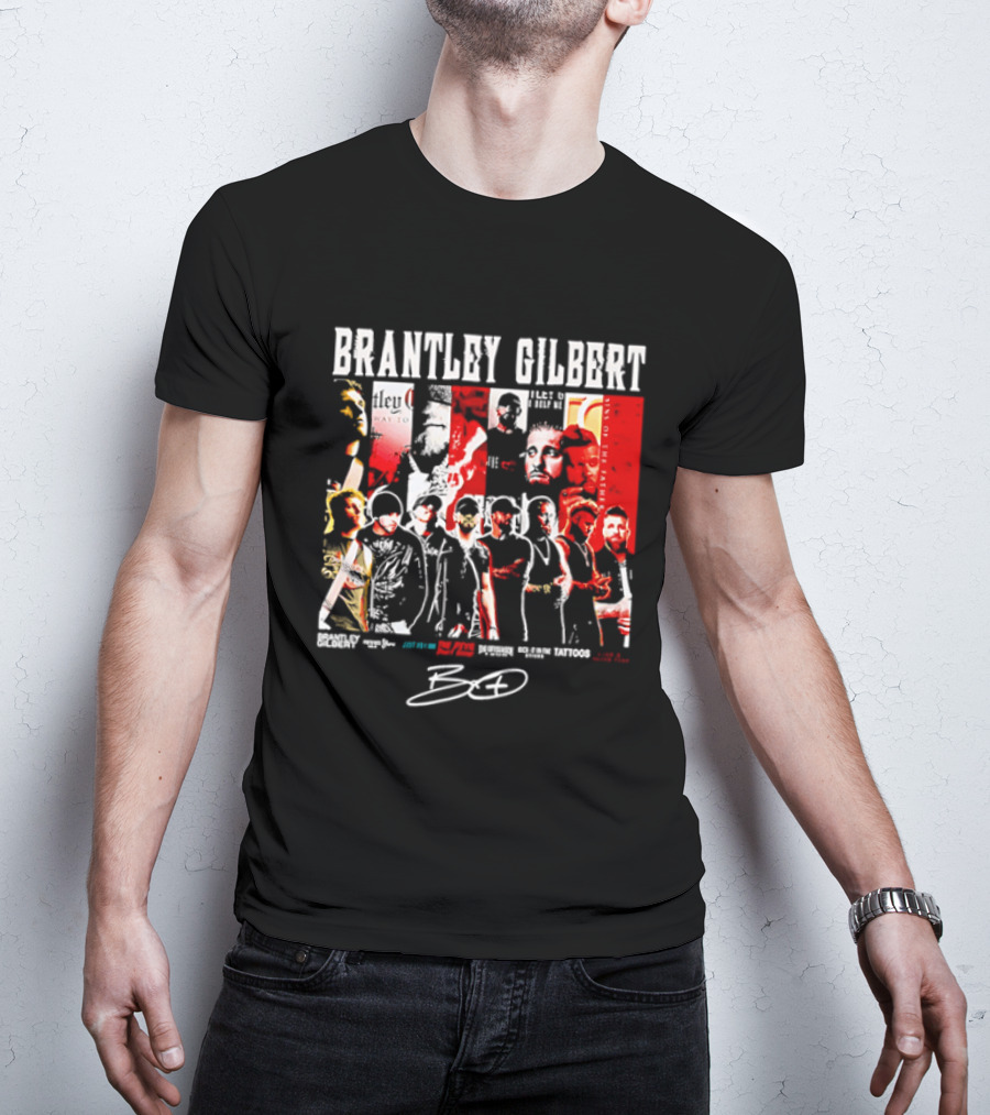 Brantley Gilbert Live Tour Band Sins Of The Father The Devil Don't Sleep Signature T-Shirt