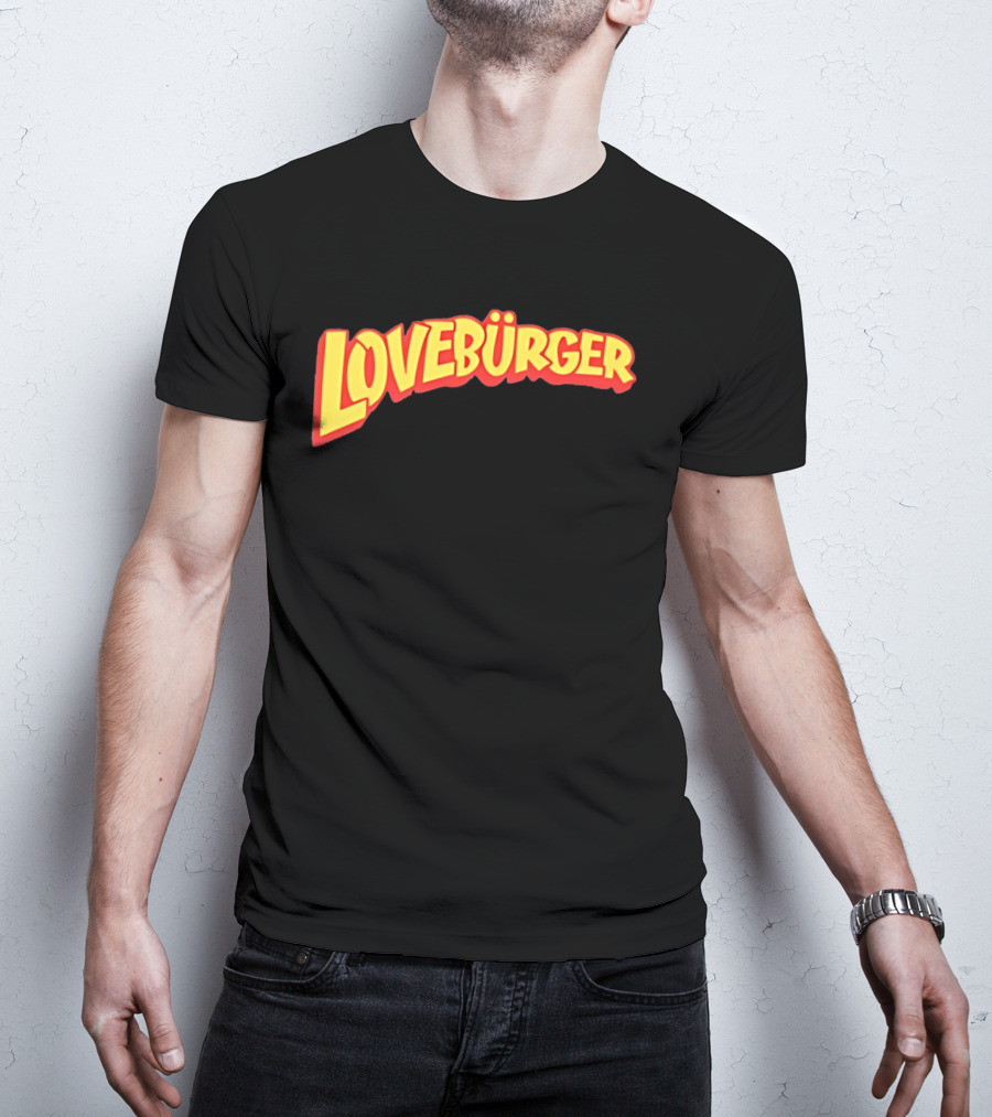 LOVEBURGER Colorful Retro Style Branding T-Shirt