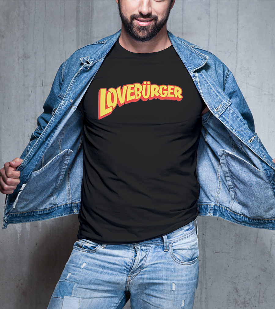 LOVEBURGER Colorful Retro Style Branding T-Shirt