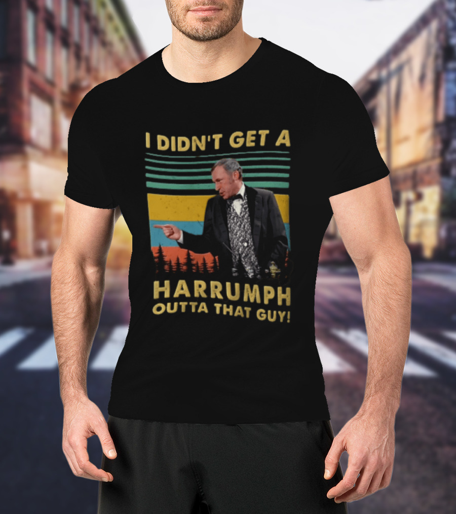 I Didn't Get A Harrumph Outta That Guy Mel Brooks William J Le Petomane Sunset Stripes Trees T-Shirt
