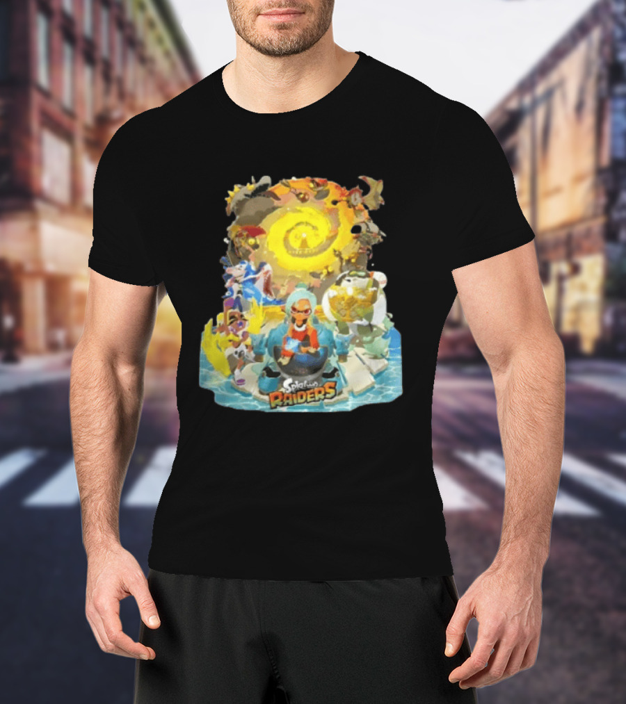 Splatoon Raiders Dive Deep Adventure With Iconic Characters And Vibrant Ocean Themes T-Shirt