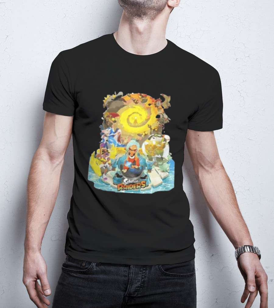Splatoon Raiders Dive Deep Adventure With Iconic Characters And Vibrant Ocean Themes T-Shirt