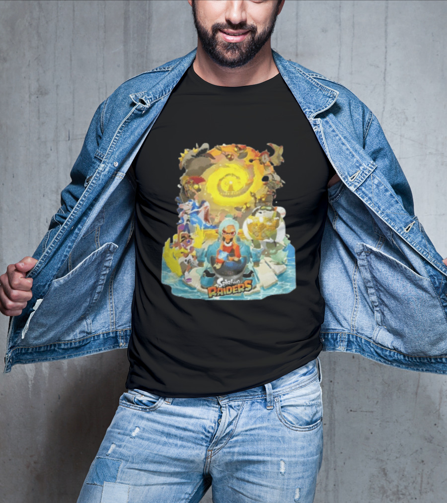 Splatoon Raiders Dive Deep Adventure With Iconic Characters And Vibrant Ocean Themes T-Shirt