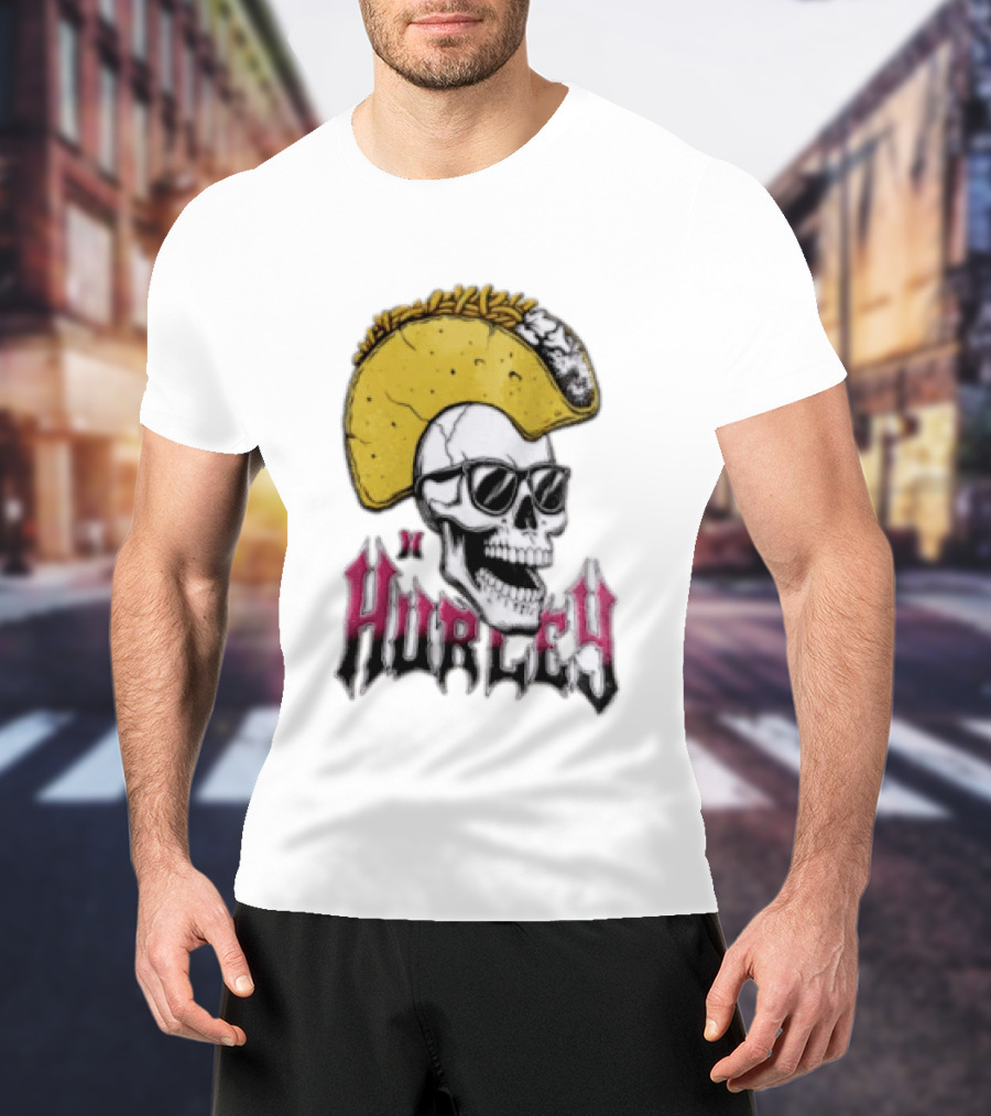 Hurley Skull Taco Mohawk Punk T-Shirt