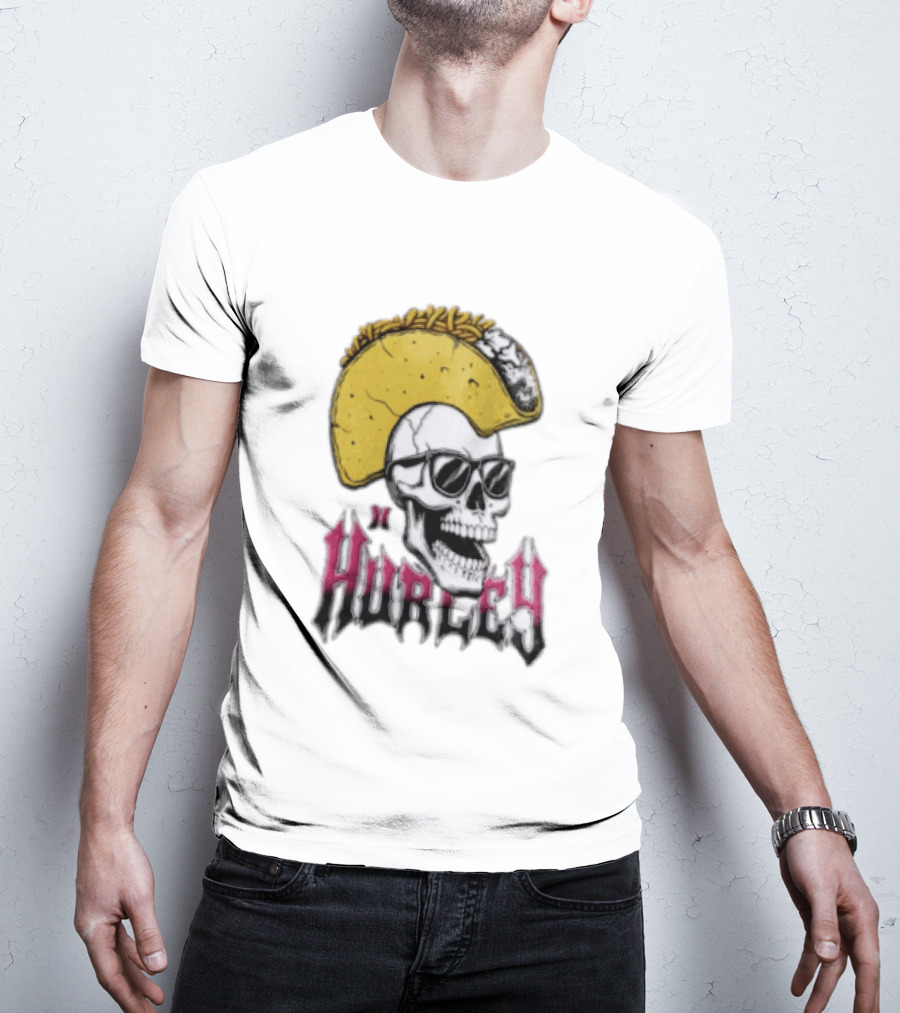 Hurley Skull Taco Mohawk Punk T-Shirt