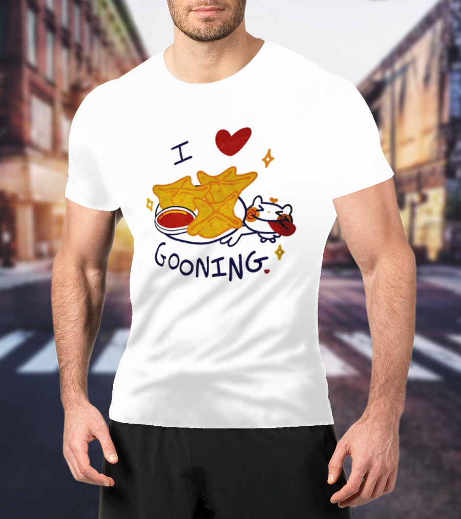I Love Gooning Nachos Cat Fun T-Shirt