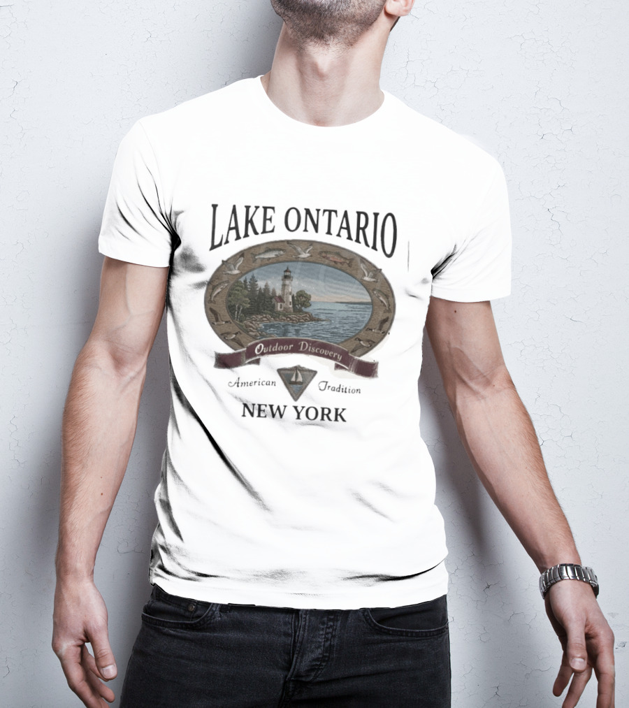 Lake Ontario Outdoor Discovery American Tradition New York T-Shirt
