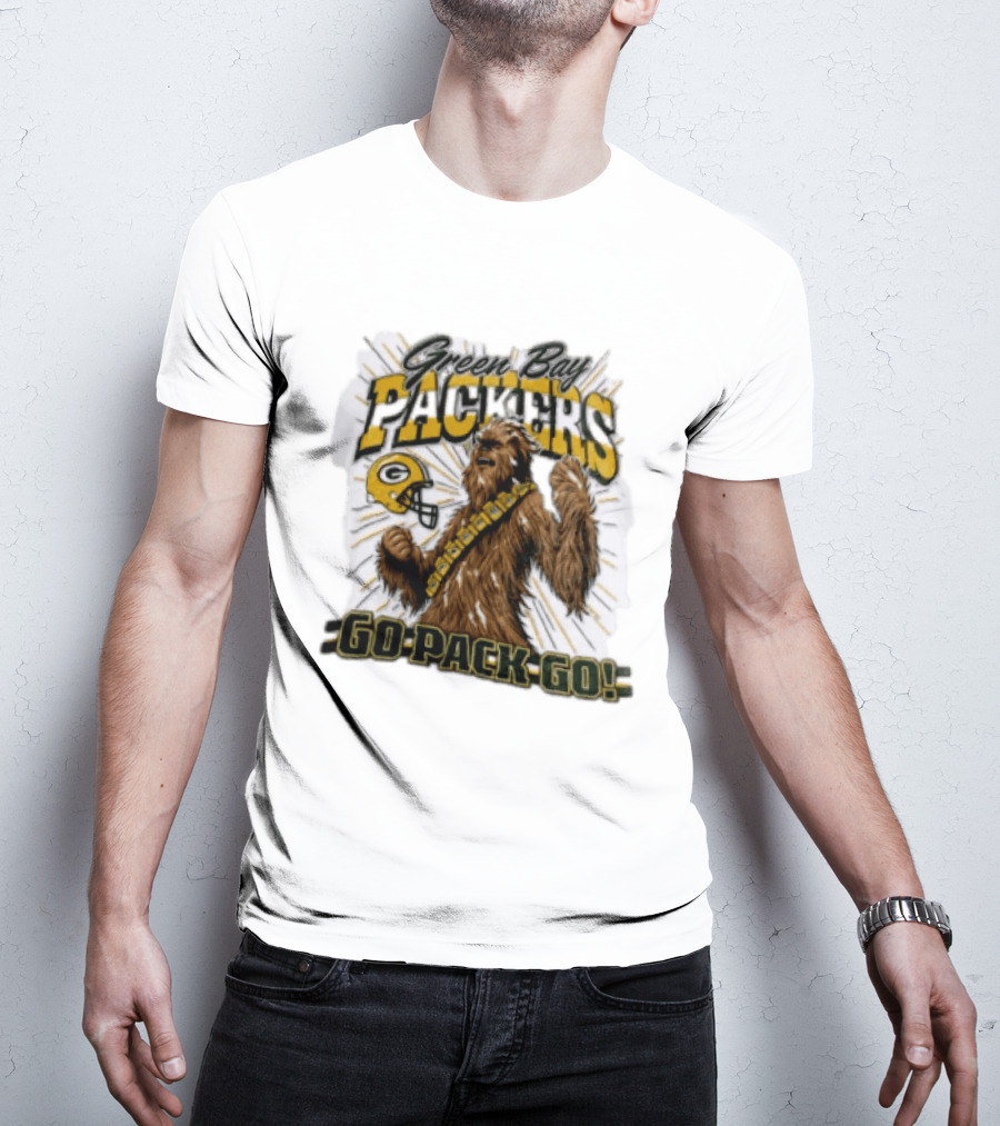 Green Bay Packers Chewbacca Go Pack Go T-Shirt