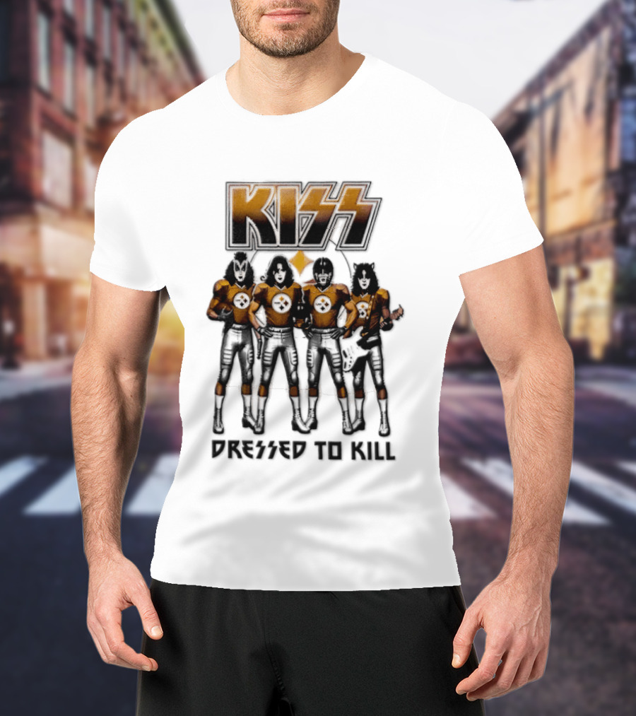 Pittsburgh Steelers KISS Dressed To Kill Football Fan Gear T-Shirt