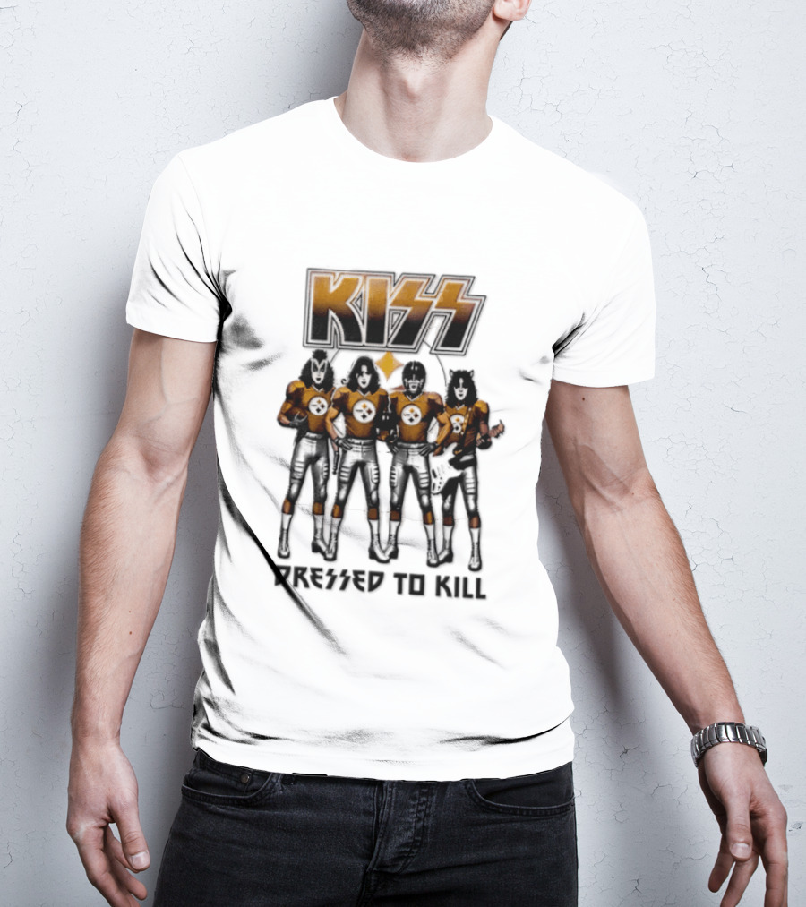 Pittsburgh Steelers KISS Dressed To Kill Football Fan Gear T-Shirt