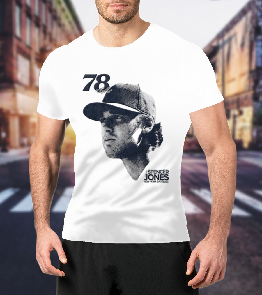 Spencer Jones No 78 New York Yankees MLB Lineage Series T-Shirt