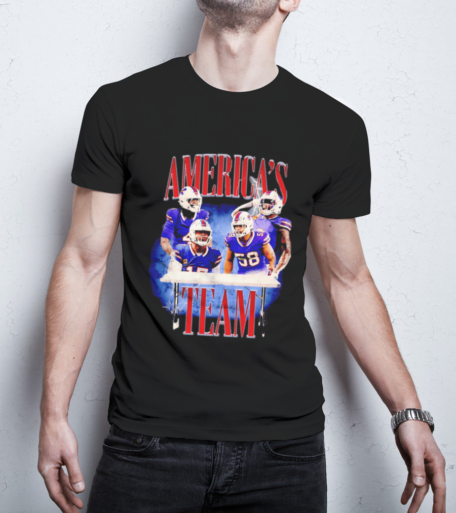Buffalo Bills America's Team Players Table Celebration T-Shirt