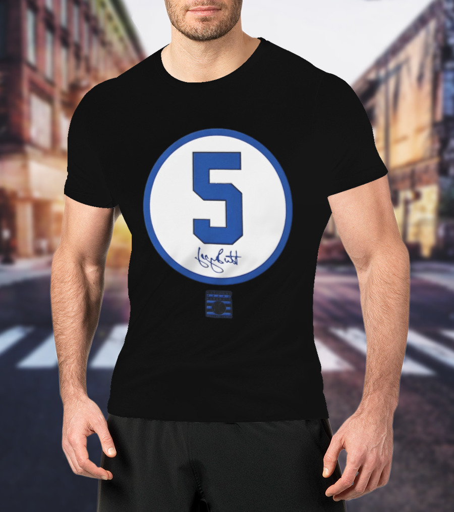 George Brett Number 5 Kansas City Royals MLB Signature Edition T-Shirt