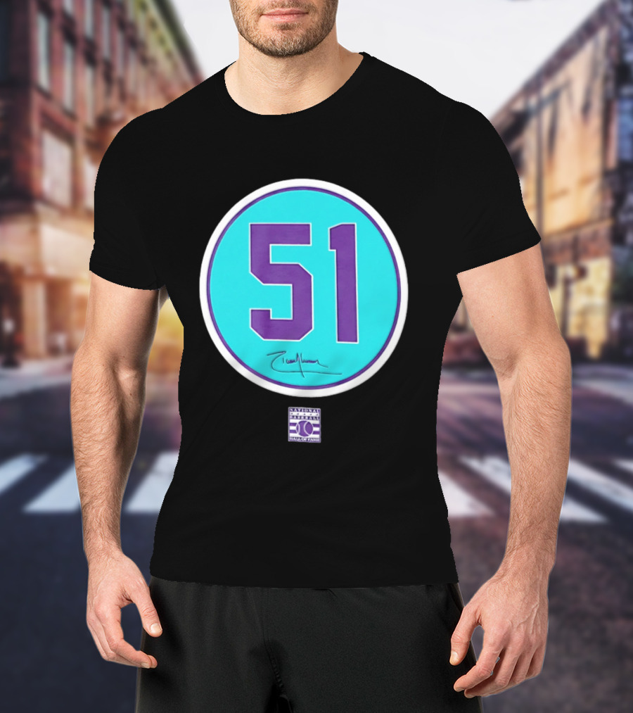 Randy Johnson 51 Arizona Diamondbacks Hall Of Fame National T-Shirt