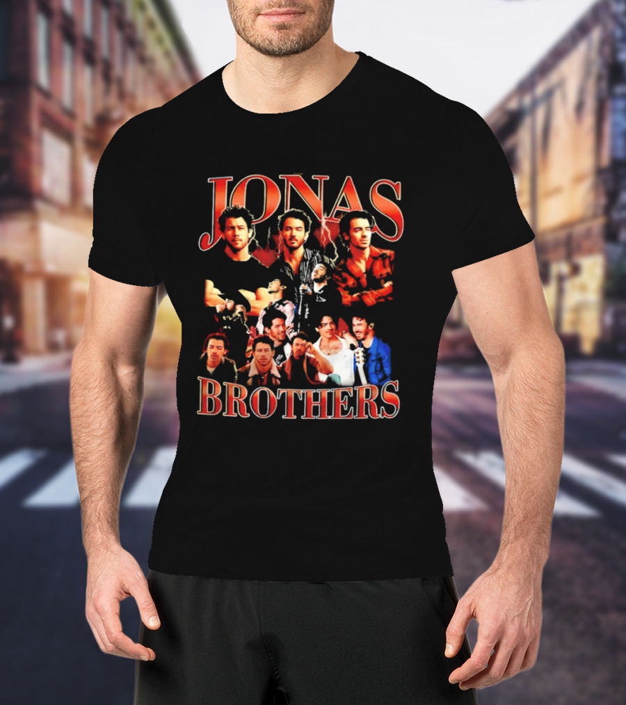 Jonas Brothers Tour Collage Fans Classic Compilation T-Shirt