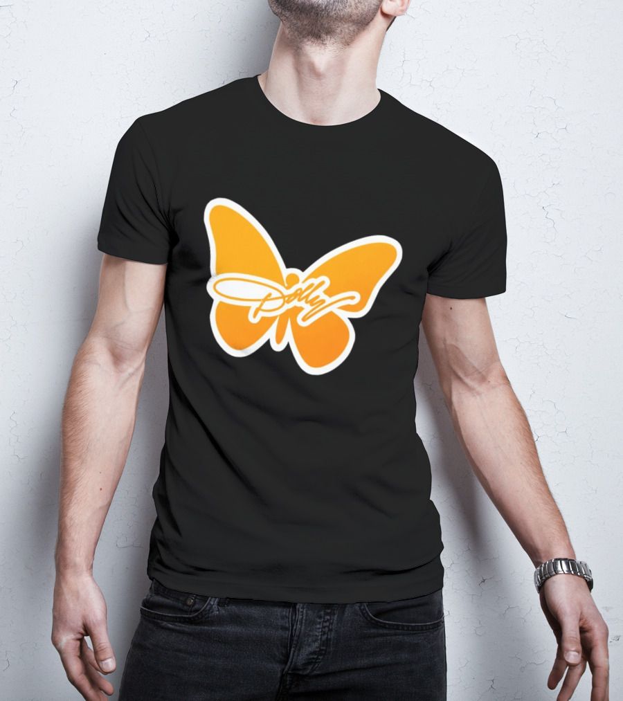 Tennessee Dolly Parton Butterfly Heritage Football T-Shirt