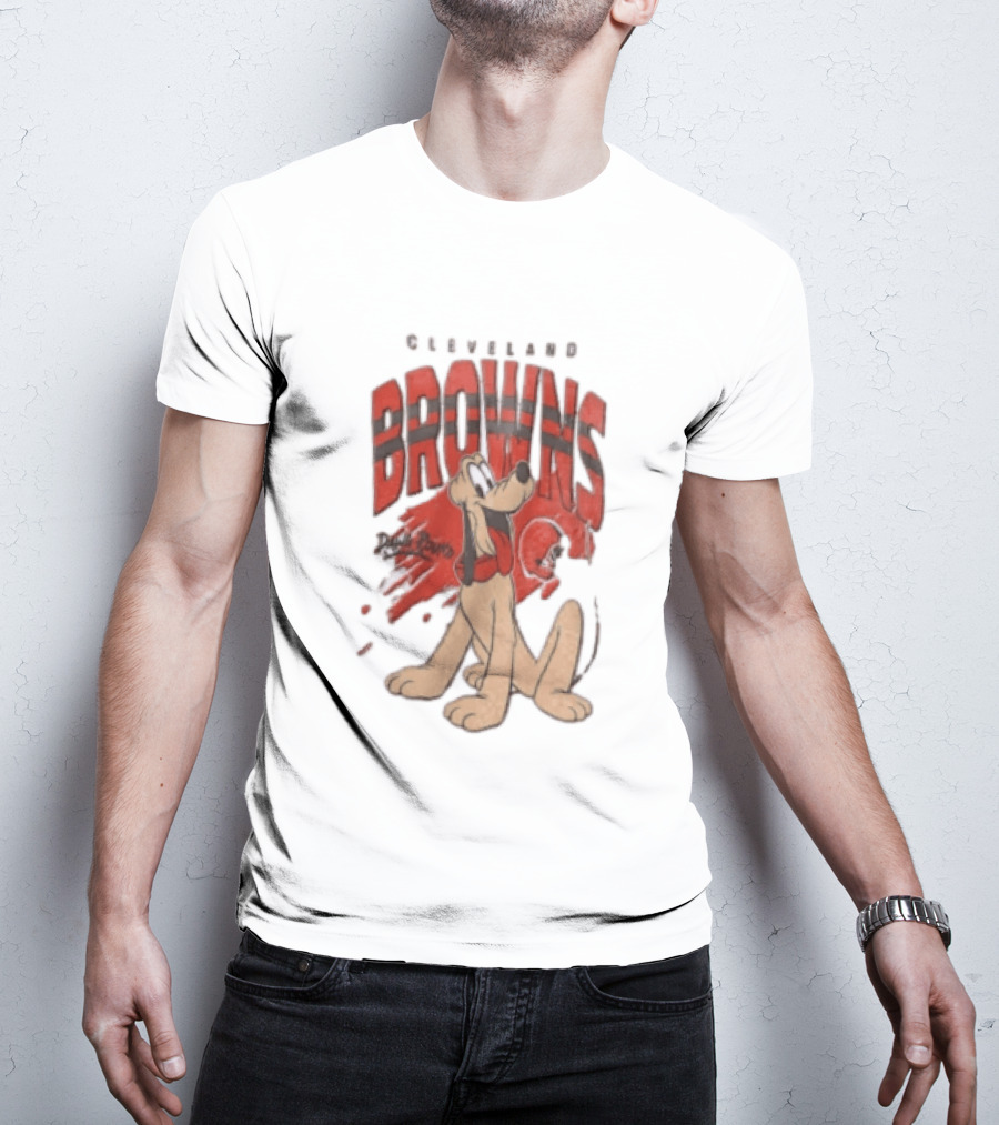 Cleveland Browns Pluto Dawg Pound Football Fan Gear T-Shirt