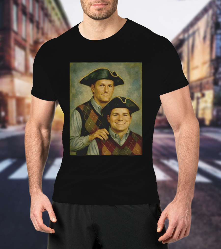 Tom Brady Drake Maye Step Brothers Colonial Costume T-Shirt