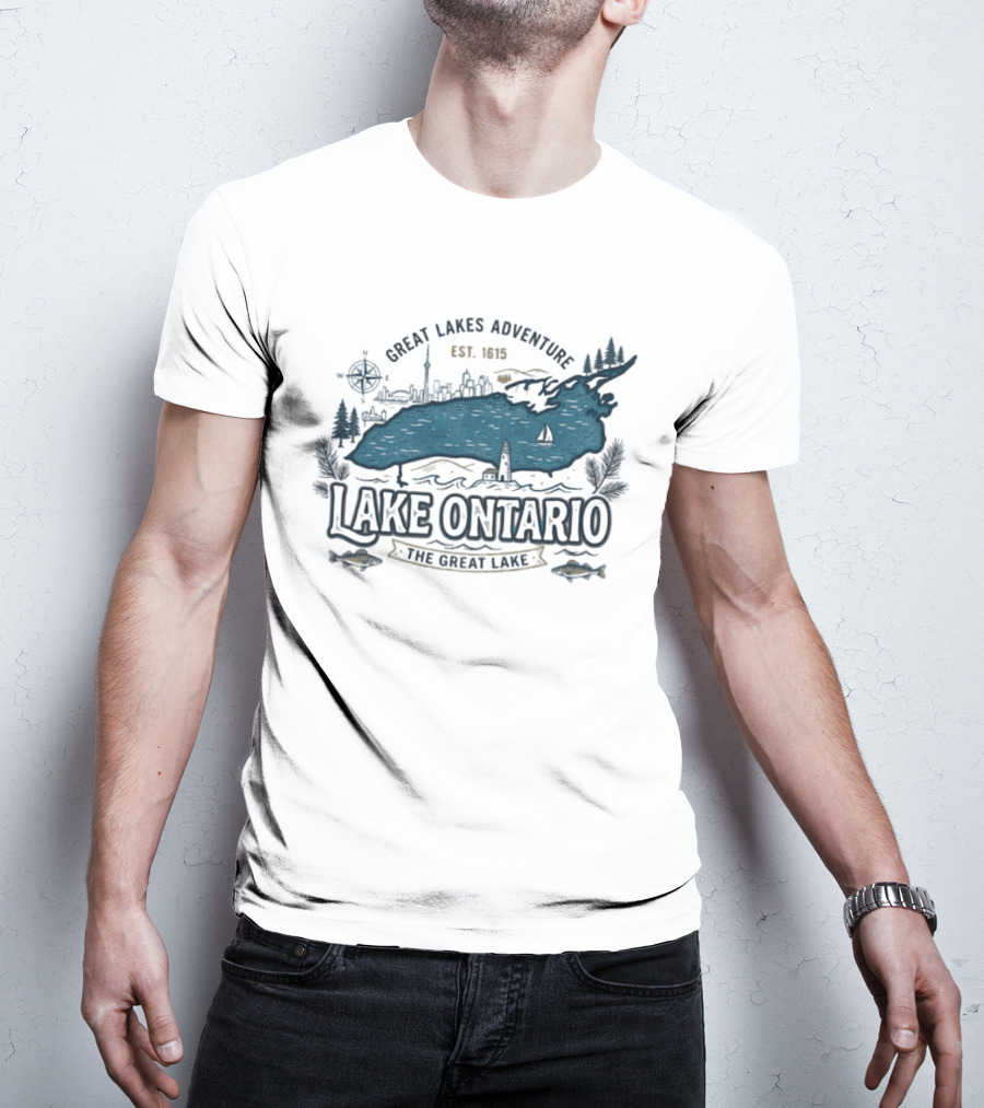 Great Lakes Adventure Lake Ontario The Great Lake Est. 1913 T-Shirt