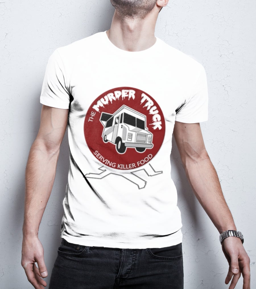 The Murder Truck Serving Killer Food Red Circle T-Shirt