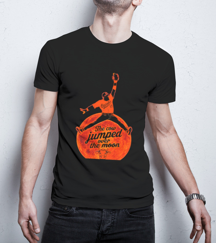 Colton Cowser The Cow Jumped Over The Moon Baseball Catcher T-Shirt