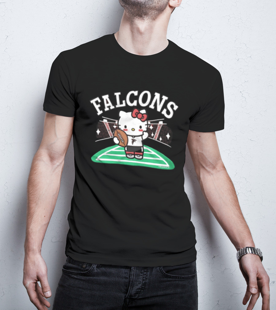 Hello Kitty Falcons Football Collaboration T-Shirt